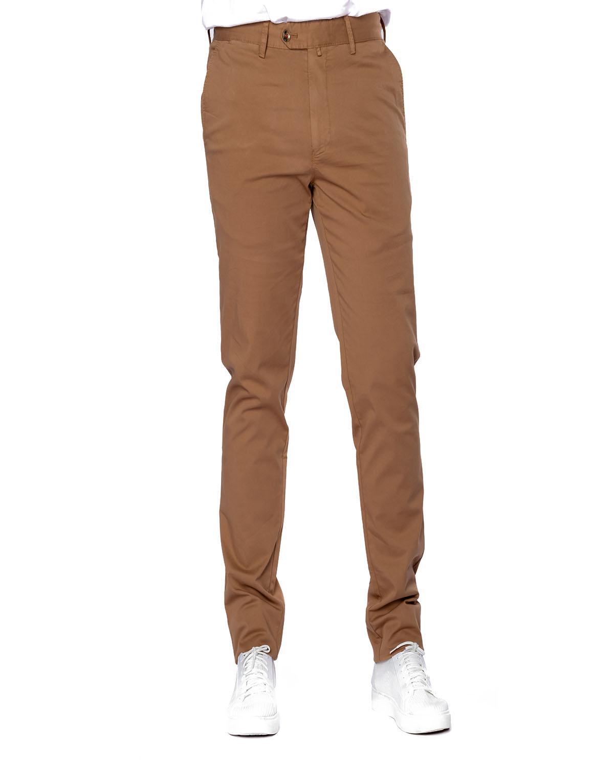 Pantalon marron en coton